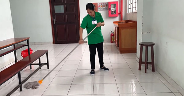 Tạp vụ ngân hàng tổng vệ sinh tại Bắc Ninh